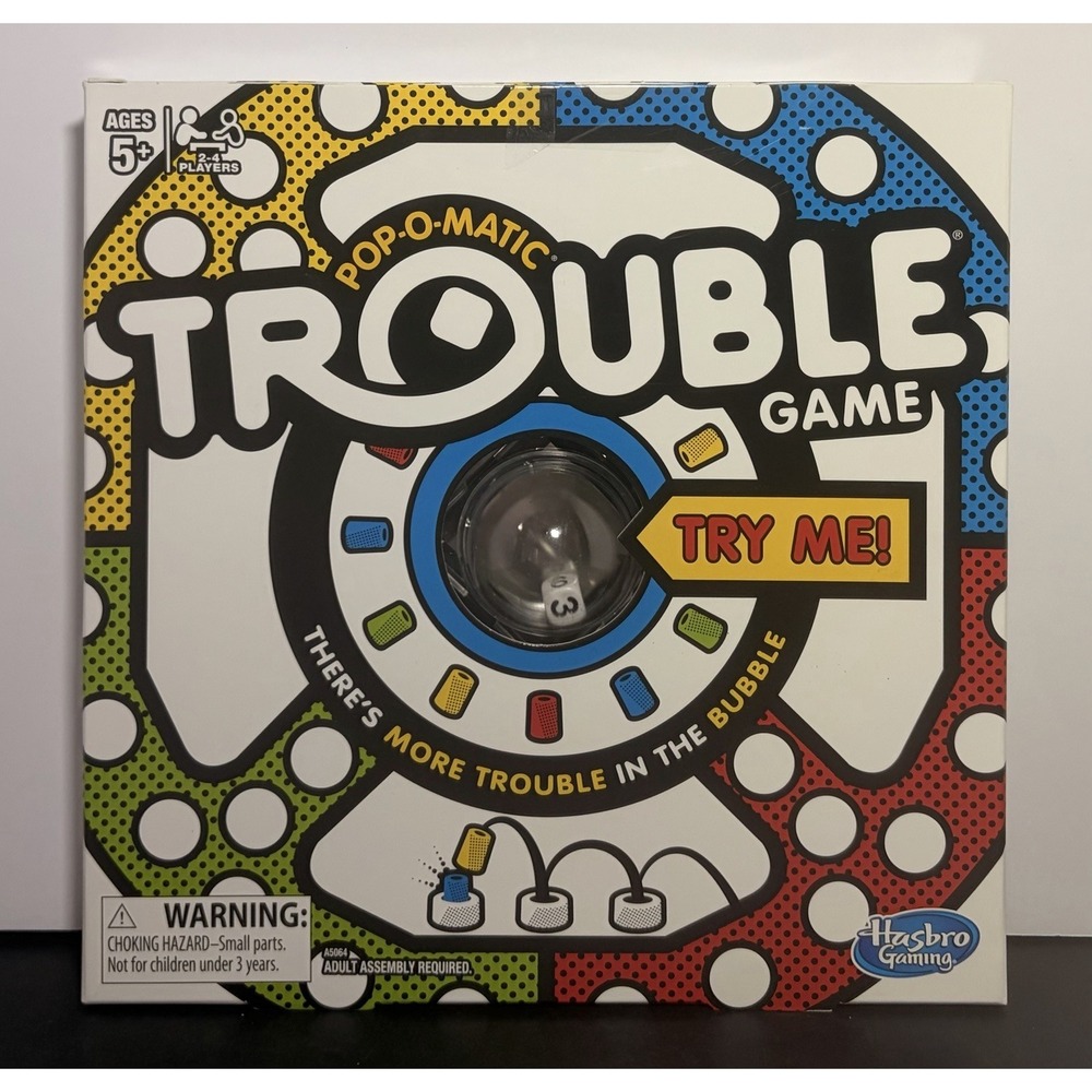 Gaming Trouble Board Game for Kids Ages 5 and up 2-4 Players